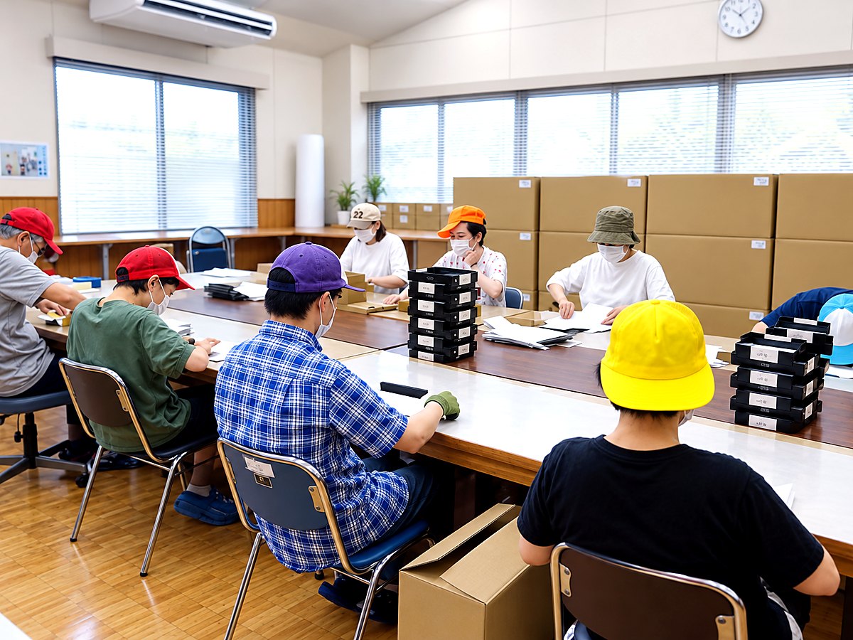 就労継続支援B型の作業風景