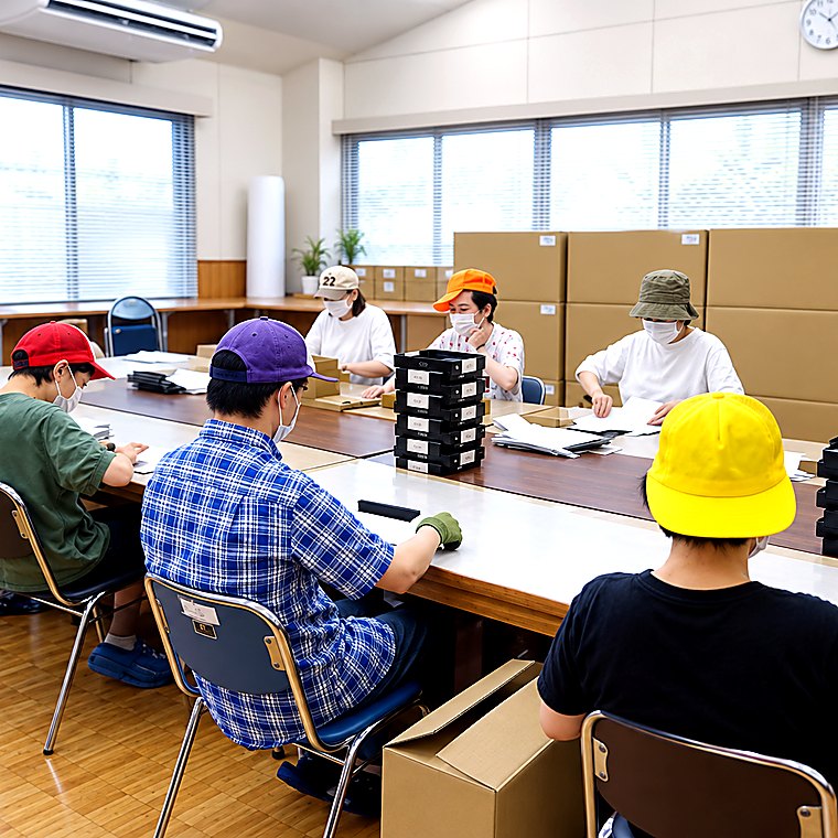 就労継続支援B型の作業風景